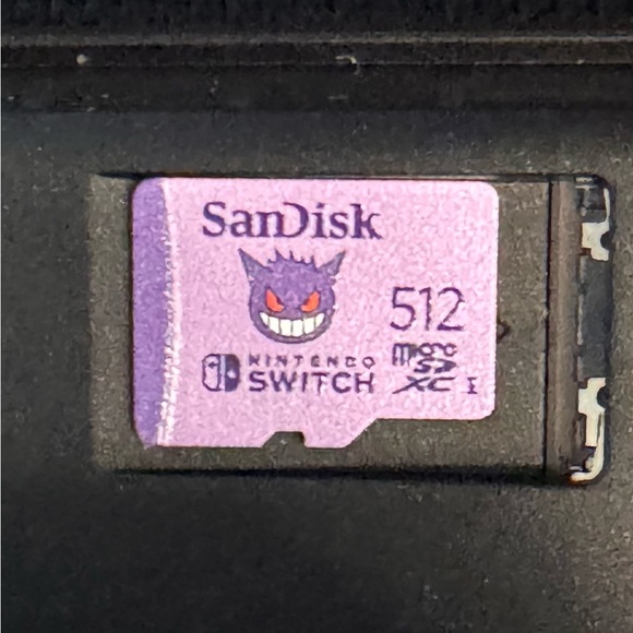 Nintendo Switch OLED White with 512GB Gengar MicroSD Carrying Case Extras Box - Picture 12 of 12